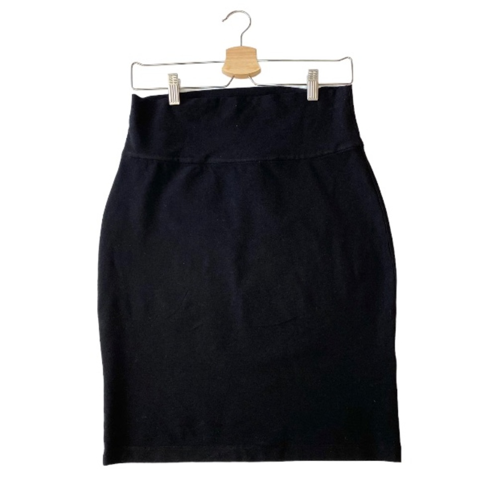Eileen Fisher Black Knit Stretch Bodycon Pencil Skirt